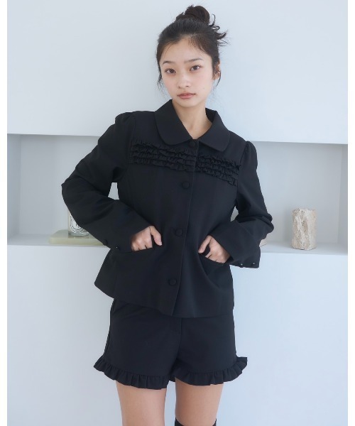 ANUKE | Velour Collar Blouzon - Buyee日本代购服务| 于ZOZOTOWN购物