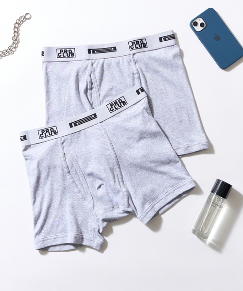 Pro Club Men’s Boxer Briefs 2-Pack – Soft Cotton, Comfort Fit, Stretchy Rib Knit – Sizes S-7XL