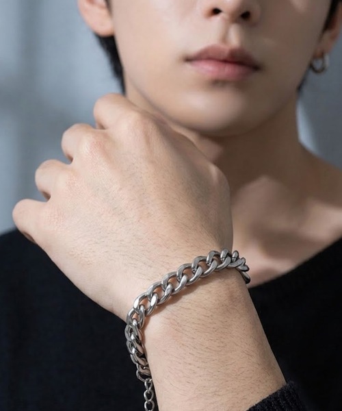 MONOCHROME | ヘビーリンクシルバーブレスレット - Buyee, an Online