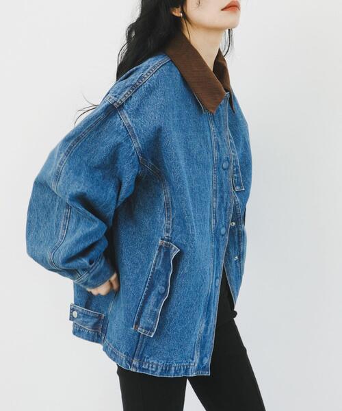 KBF | 2WAYカラーデニムブルゾン - Buyee, an Online Proxy Shopping