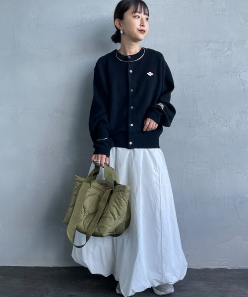 DANTON | [DANTON/ダントン] ワンポイントロゴ クルーネックニット