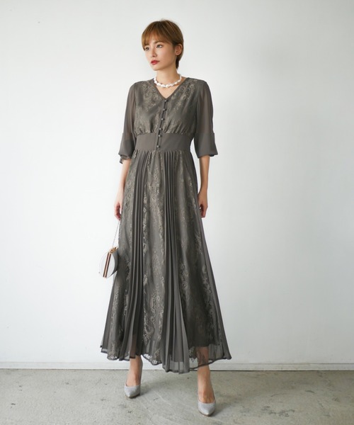【My shawty】 jacquard docking dress 予約商品】jaqurd doking dress - Myshawty公式ドレス通販サイト