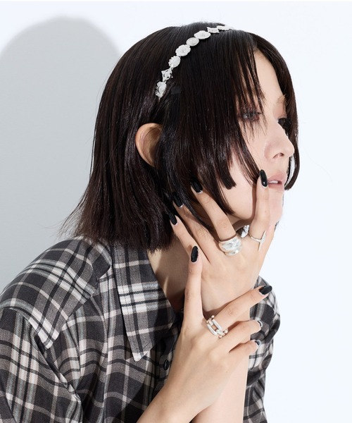 未使用品　TOGA TOO L NARROW HEADBAND TOGA | 【TOGA TOO/トーガトゥ】Metal narrow headband/メタルナロー