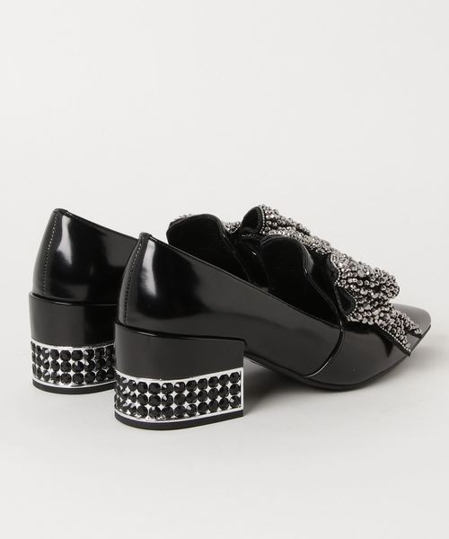 JEFFREY CAMPBELL | キラキラ ビッグリボンデザインパンプス - Buyee