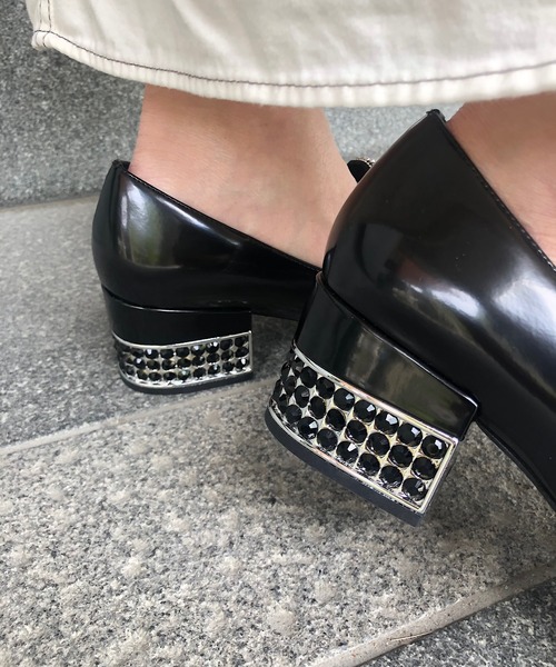 JEFFREY CAMPBELL | キラキラ ビッグリボンデザインパンプス - Buyee