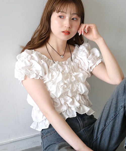 DARICH | チェックリボンオフショルダートップス - Buyee, an Online