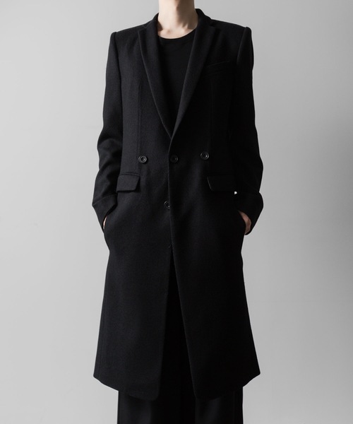OVERSIZED DOUBLE CHESTERCOAT ダブルチェスターコート SUGGESTION チェスターコート コート Double-breasted wool
