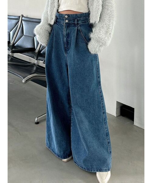 Aimeine エメイン ワイドデニム Aimeine エメイン ワイドデニム