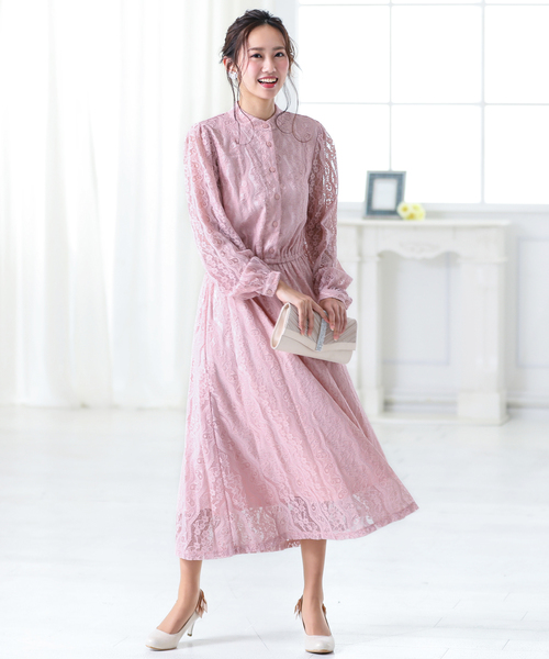 Kana スタンドカラー総レースクラシカルワンピース Buyee An Online Proxy Shopping Service Shop At Zozotown Bot Online