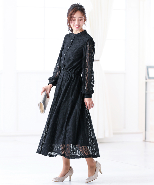 Kana スタンドカラー総レースクラシカルワンピース Buyee An Online Proxy Shopping Service Shop At Zozotown Bot Online