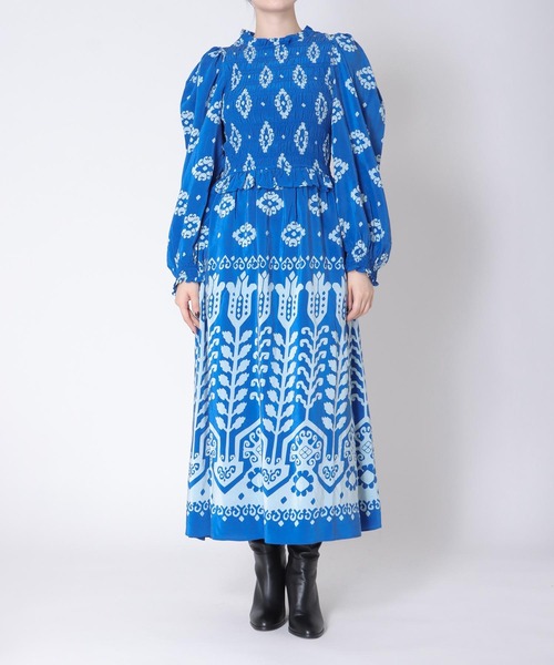 SEA NEW YORK | Sea New York / sonia print smocked dress(ソニア 
