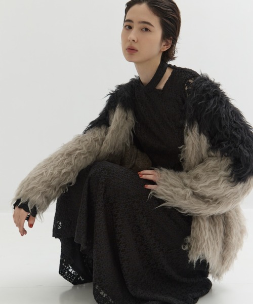 CLANE | 2WAY WOOL SIDE RIBBON PONCHO - Buyee日本代購服務| 於