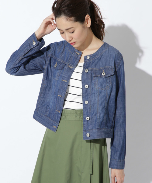 超爆安 ジャケット&ブルゾン カオスジーンズ アウター Blue outerwear Denim レディース テーラード、ブレザー Jackets/Outer Denim Jacket | Buyee, an Online Proxy Shopping