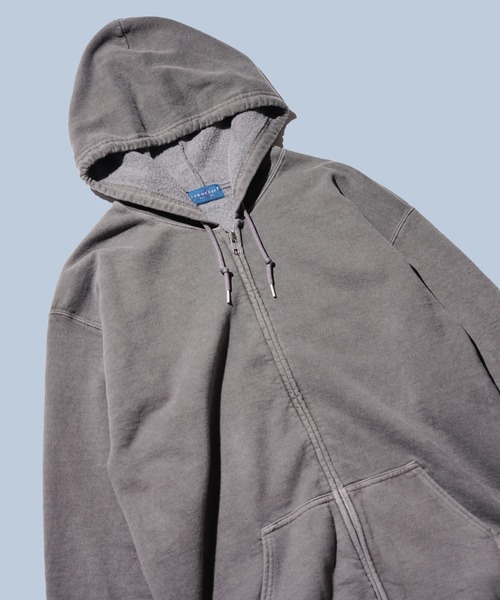 towncraft ジップアップジャケット Towncraft/90's Pigment Dyed Zip Up Hoodie（タウンクラフト ジップ