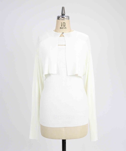 LA PEAU DE GEM 2ピースリネンライクトップス LA PEAU DE GEM | 【LA PEAU