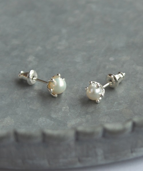 E.M. | SILVER925ジルコニア3粒フープピアス/レディース/メンズ/ギフト