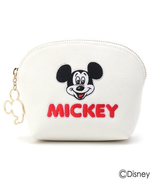 Opaque Clip ミッキーマウス 横顔メタルパーツ付き刺繍ポーチ Buyee An Online Proxy Shopping Service Shop At Zozotown Bot Online