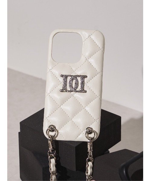 ダーリッチ キルティングミラーDDチャームiPhoneケース 15pro DARICH