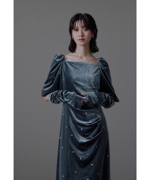 NIANA | スイートハートベロアドレス 結婚式 二次会 成人式 同窓会