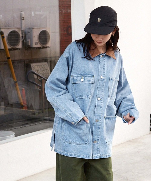 稀少　キャピタル　デニムジャケット　カバーオール　変形　コーデュロイ　1点もの 稀少 キャピタル デニムジャケット カバーオール 変形