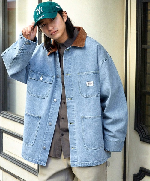 MONO-MART | 【retock's】ロゴピスネーム コーデュロイ襟切り替え