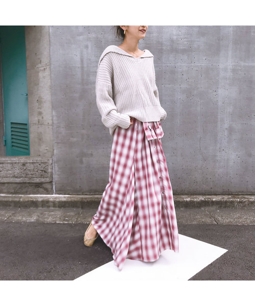 Adira チェックシャツロングワンピ Buyee An Online Proxy Shopping Service Shop At Zozotown Bot Online