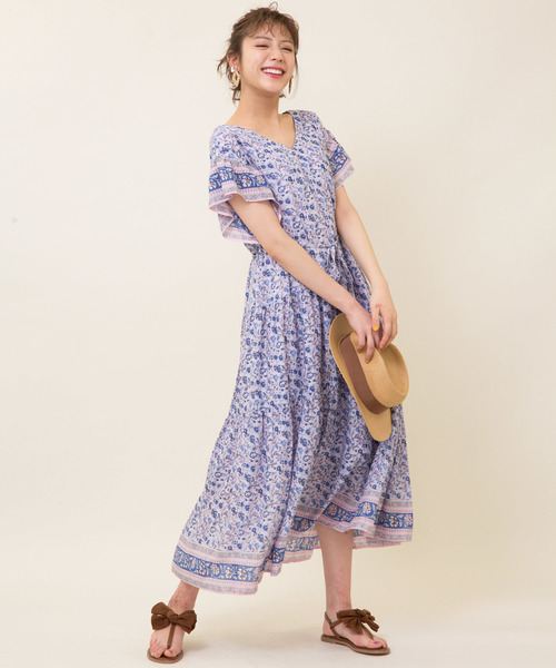 31 Sons De Mode Made In India Collection プリントギャザーワンピース Buyee An Online Proxy Shopping Service Shop At Zozotown Bot Online