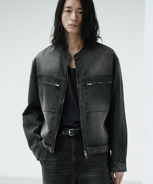 WYM VINTAGE WASHED CURVED DENIM ブラック XS WYM VINTAGE WYM VINTAGE WASHED CURVED DENIM ブラック XS WYM VINTAGE