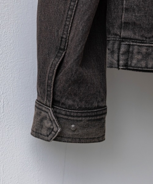 WYM LIDNM | VINTAGE WASHED DENIM ZIP MOTO JACKET - Buyee, an