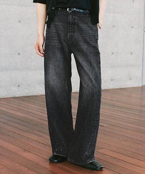 【WYM LIDNM】C/N WASHER CURVED FLARE WIDE WYM LIDNM】C/N WASHER CURVED FLARE WIDE