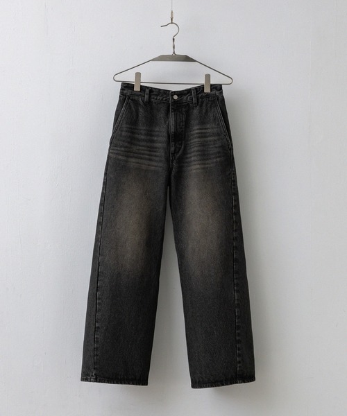 WYM LIDNM | CURVED FLARE DENIM SLACKS - Buyee, an Online Proxy
