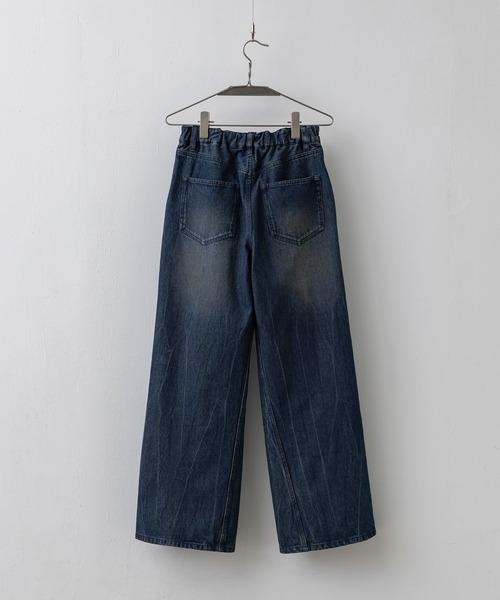 【WYM LIDNM】CURVED FLARE DENIM SLACKS CURVED FLARE BAGGY DENIM（デニムパンツ）｜WYM LIDNM（ウィム バイ