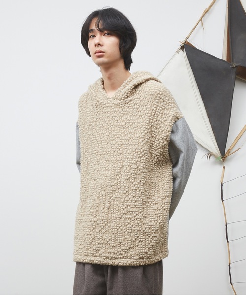 【30% OFF】Dulcamara (ドゥルカマラ) 凸凹ウールフーディー DULCAMARA | 凸凹ウールフーディー - Buyee, an Online Proxy