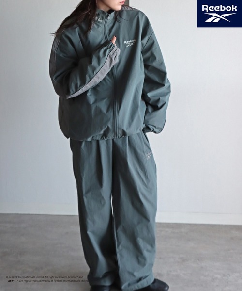 【Reebok】 別注スモールベクター刺繍裾ドロストナイロンジャケット COURO | 【Reebok/リーボック】 別注スモールベクター刺繍裾ドロスト