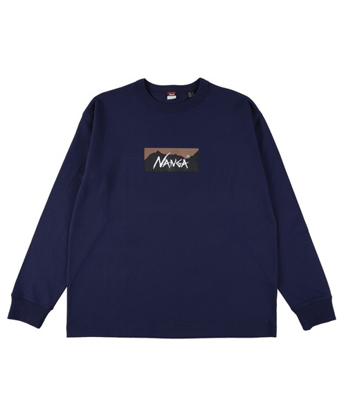 ナンガ NANGA Tシャツ 長袖 ロンT エコ ハイブリッド ボックスロゴ メンズ ECO HYBRID BOX LOGO [ナンガ] ECO HYBRID BOX LOGO L/S TEE(MEN)