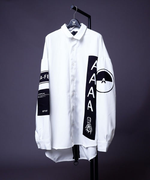 ビッグシルエット BACKZIP SHIRT ビッグシルエット バックジップシャツ