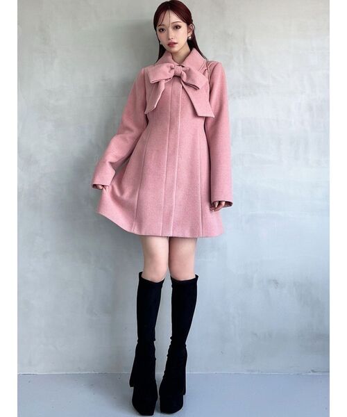 RESEXXY | ビッグリボンミディコート【完売カラーは品番：1526100148で