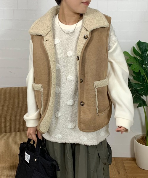 CRB | リバーシブルムートンベスト - Buyee, an Online Proxy Shopping 