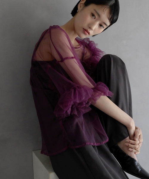 MINERTE | 【MINERTE】【オケージョン】 asymmetry ruffled tulle