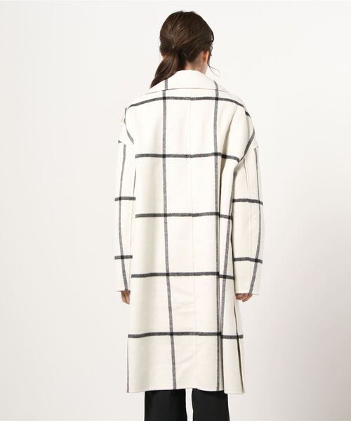 allsaints check coat