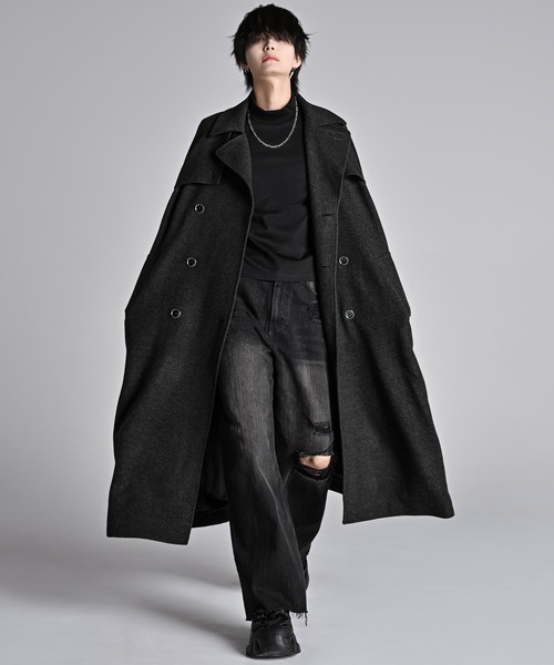 ADRER | THE LONG COAT(WOOL100) / ザロングコート(ウール100) - Buyee
