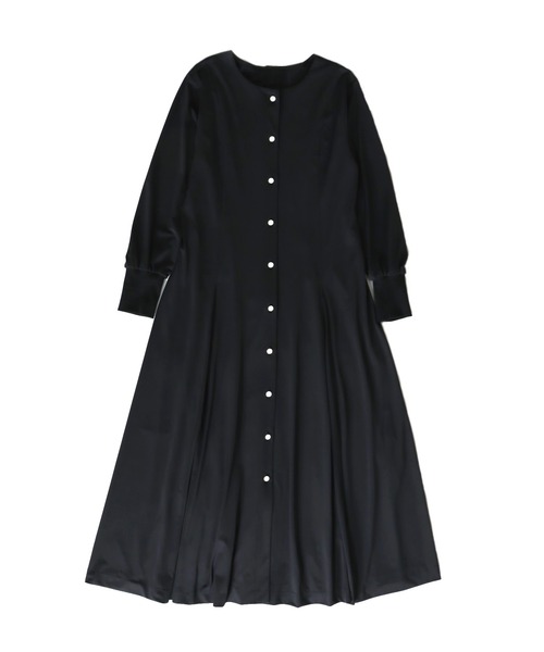 yanuk 直せれ Long Shirt Dress-Stripes
