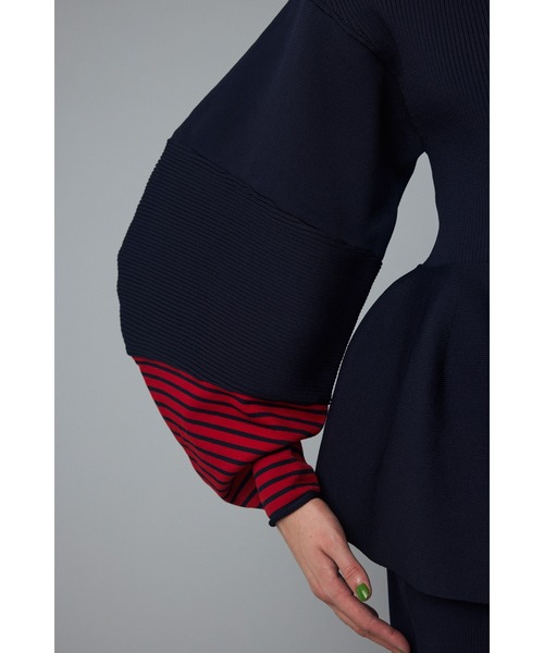 HERIN.CYE | Color block flared tops (カラーブロックフレアー