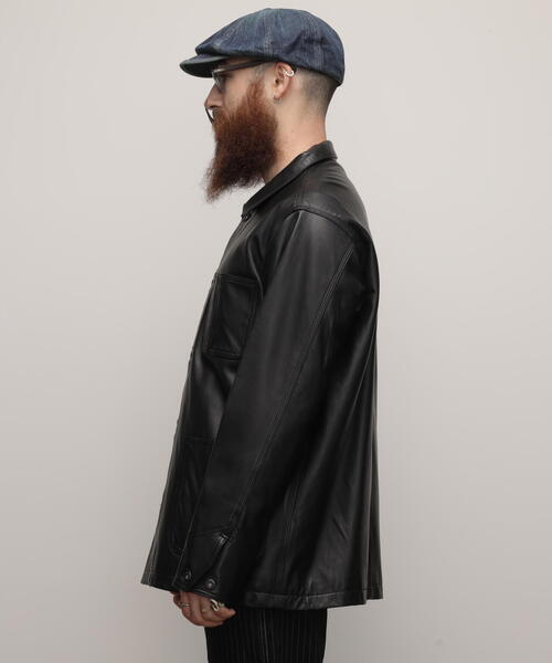 SCHOTT | Schott/ショット/LAMB LEATHER COVERALL JACKET/ラムレザー