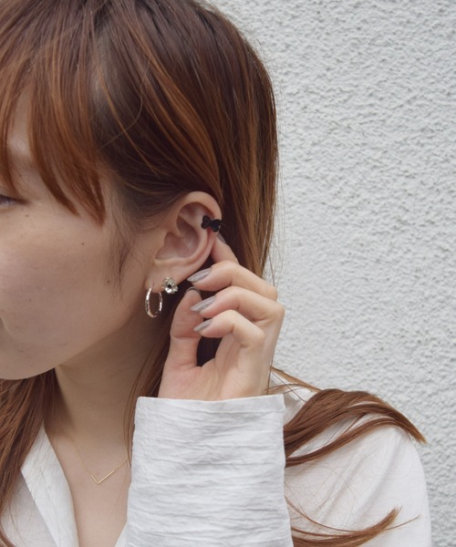 E.M. | SILVER925ヒットフープピアス(大)/レディース/メンズ
