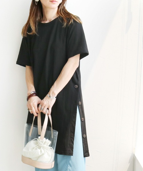 Reca サイドボタンスリット入りワンピース Buyee An Online Proxy Shopping Service Shop At Zozotown Bot Online