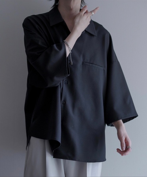 tシャツ 「AECA BLANC」アエカブラン/バック異素材切り替え　ギャザープルオーバー レディース AECA BLANC】アエカブラン/バック異素材切り替え ギャザープル