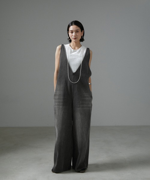 SALON ADAM ET ROPE' | 【WEB限定】デニムサロペット - Buyee