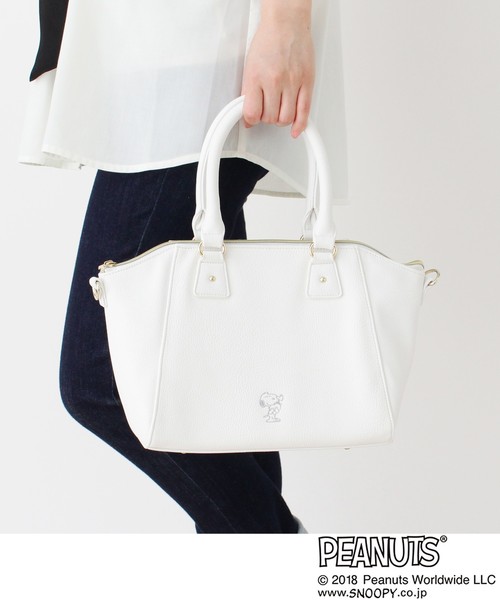 Passage Mignon Flaneur Peanutsコラボ スヌーピー刺繍入りボストンバッグ Buyee An Online Proxy Shopping Service Shop At Zozotown Bot Online