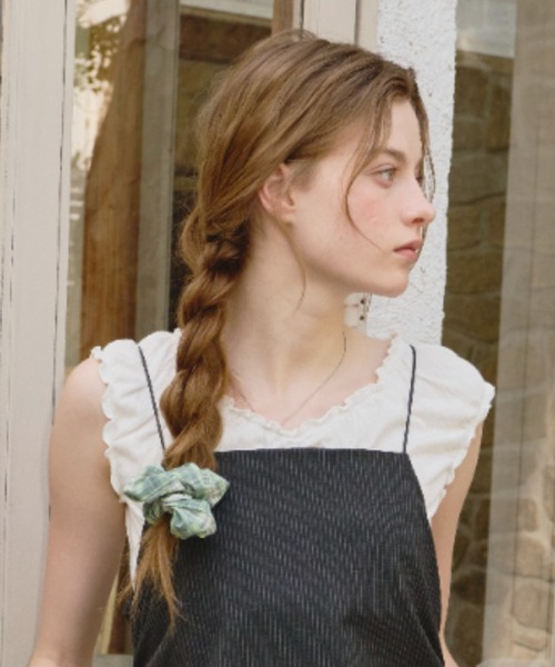GIUNON エンブロイダリーヘムタンクドレス embroidery hem tank